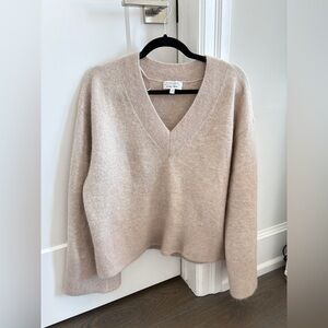 & other stories wool blend v neck sweater